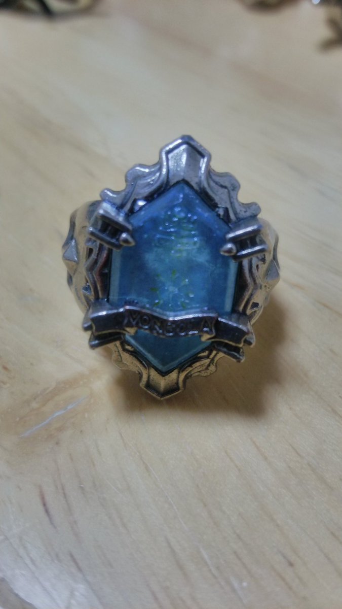 ミニプラじゃないけど 昔リボーンの雪のニューボンゴレリングを自作