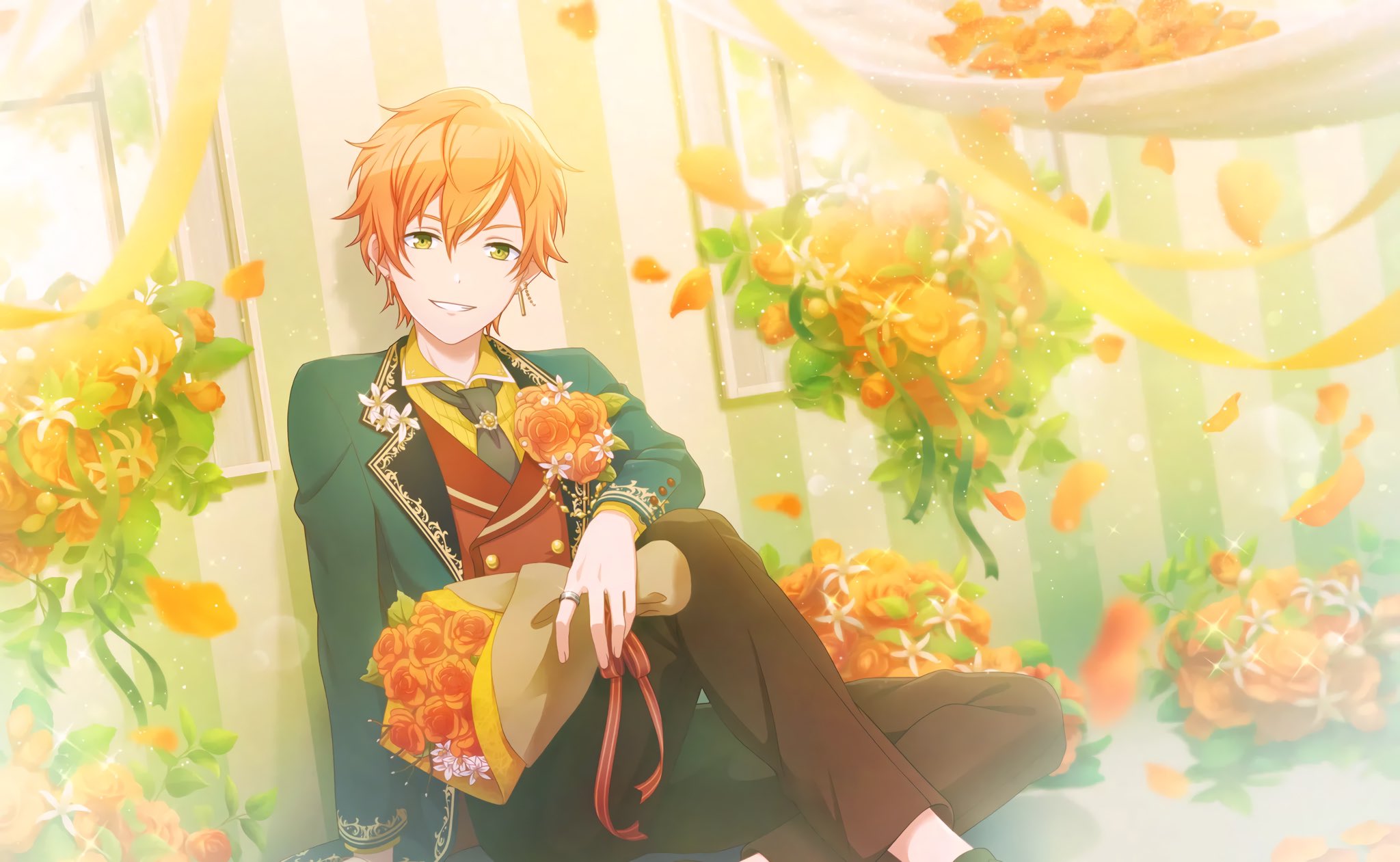 プロセカ 東雲彰人 グリッター缶バッジ 22c ひまわり プロセカ 彰人