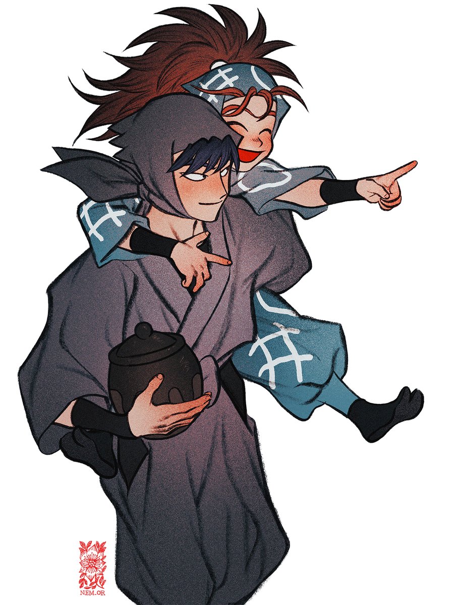 錫高野与四郎・山村喜三太 #nin_draw