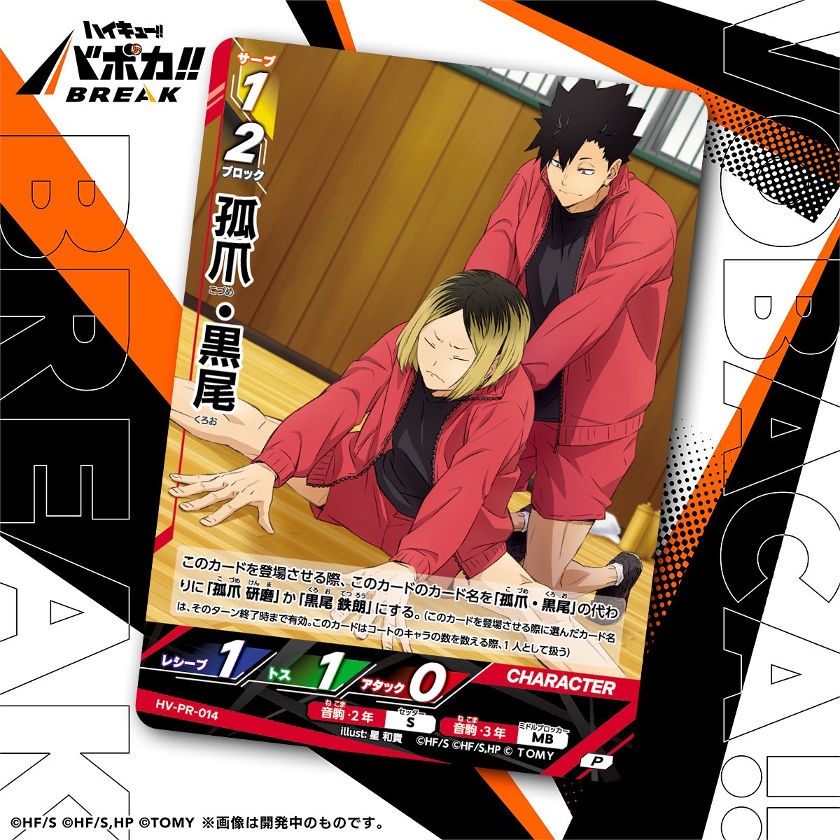 バボカ ハイキュー プロモ プロモパック 1弾 各種2枚セット 各2枚ずつ