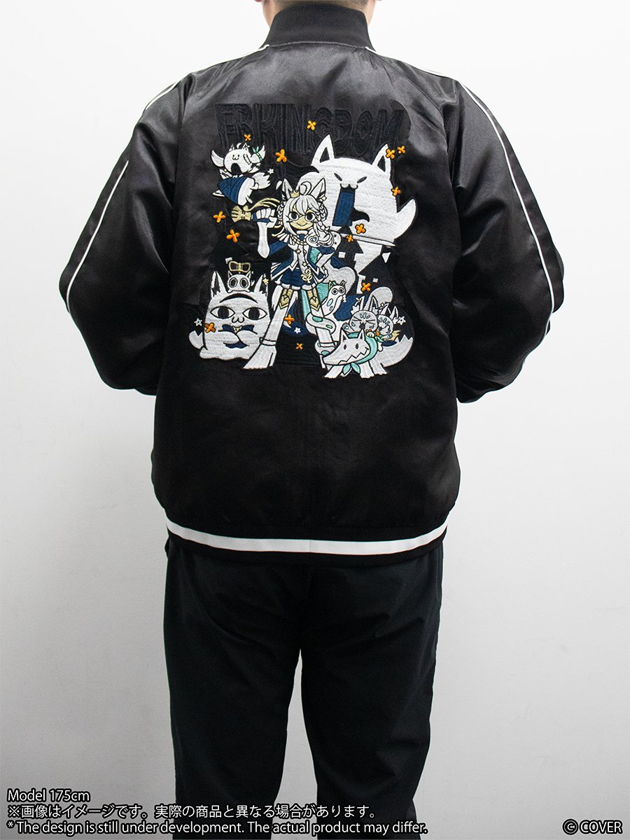 白上フブキ 7周年記念グッズ　FBKINGDOMスカジャン　ホロライブ　新品 白上フブキ 7周年記念グッズ FBKINGDOMスカジャン ホロライブ 新品