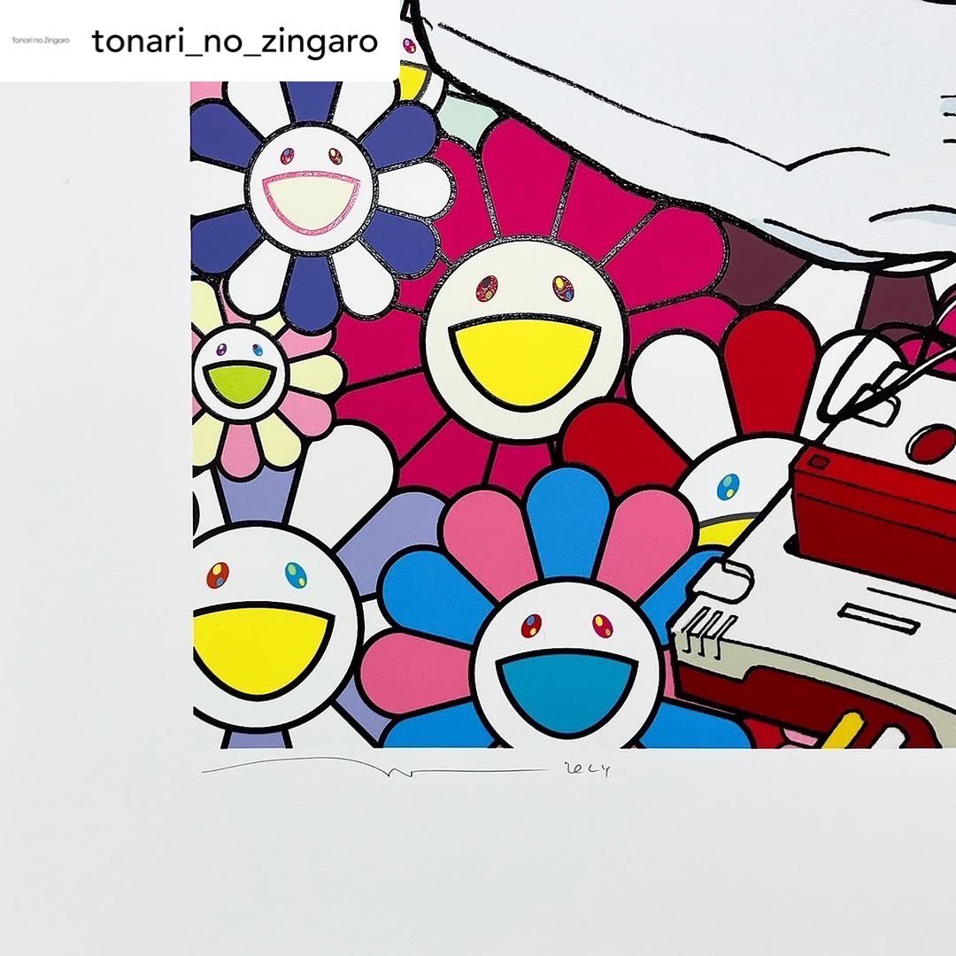 村上隆さんのkaikaikikiから2025年の新作版画第三弾「ファミコン」は