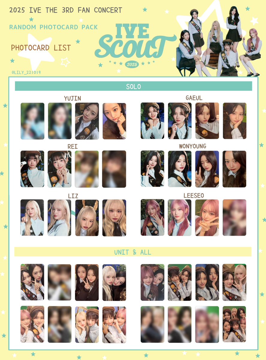 IVE SCOUT】 2025 IVE THE 3RD FAN CONCERT ファンコン ラントレ