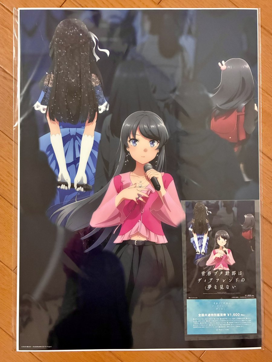 青ブタ 劇場アニメ「青春ブタ野郎はディアフレンドの夢を見ない」B3