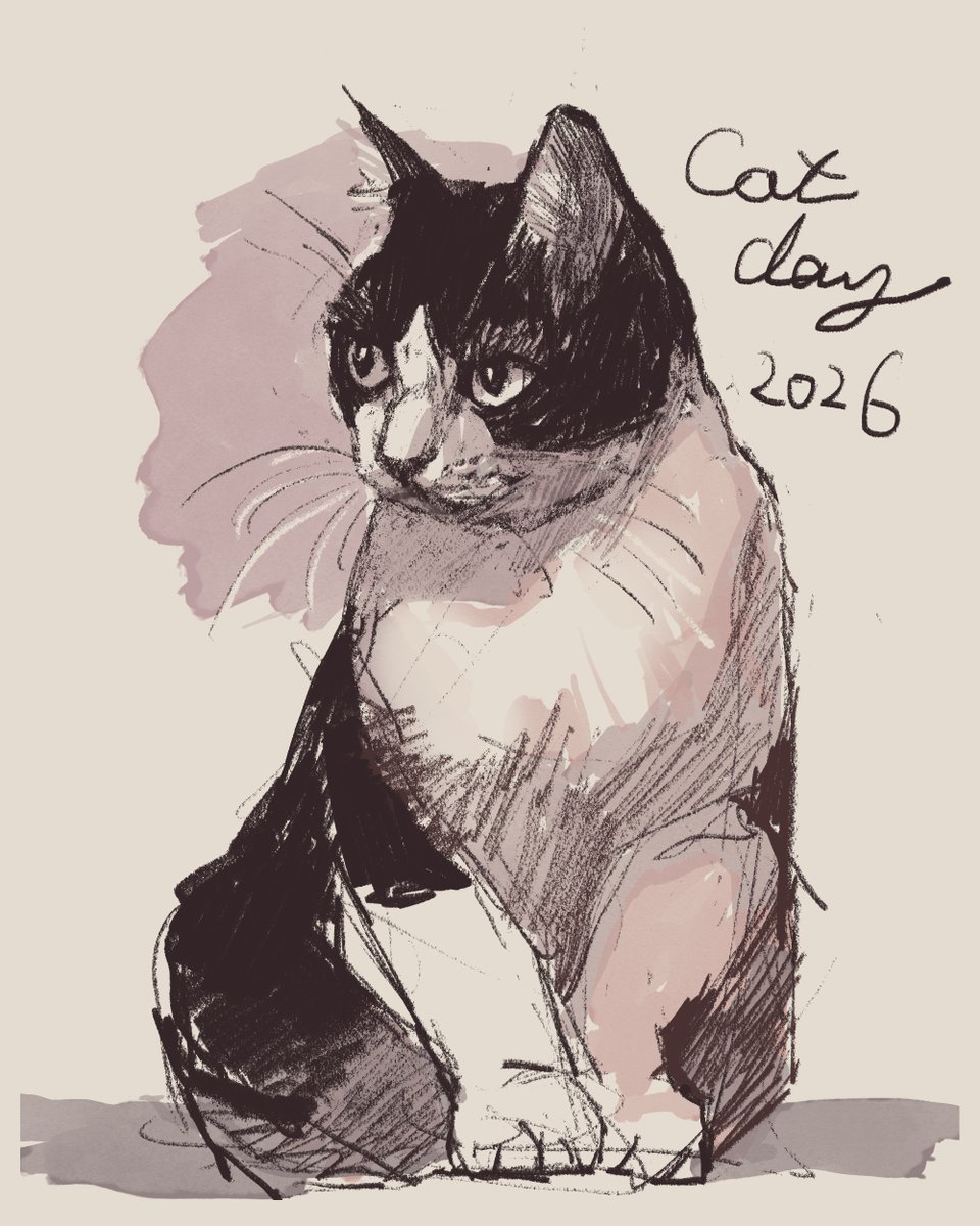 ねこのみなさん、ねこと暮らすみなさん、ねこの日おめでとうございます