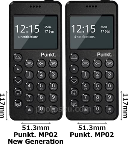 Punkt. MP02 New Generation」と「Punkt. MP02」の違い - フォトスク