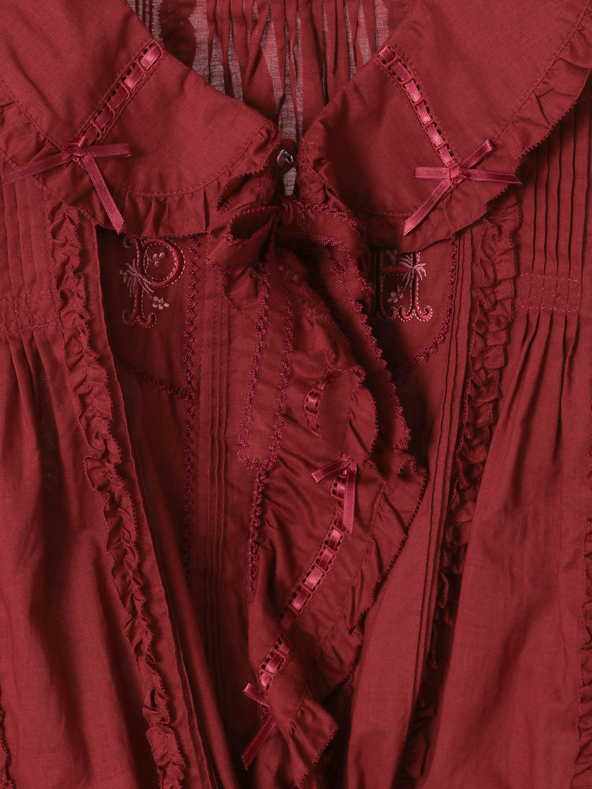 ロゴ刺繍オーバーブラウス｜ピンクハウスオフィシャルオンラインストア