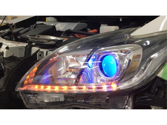 30プリウス ワンオフ加工ヘッドライト作成 シーケンシャルユニット