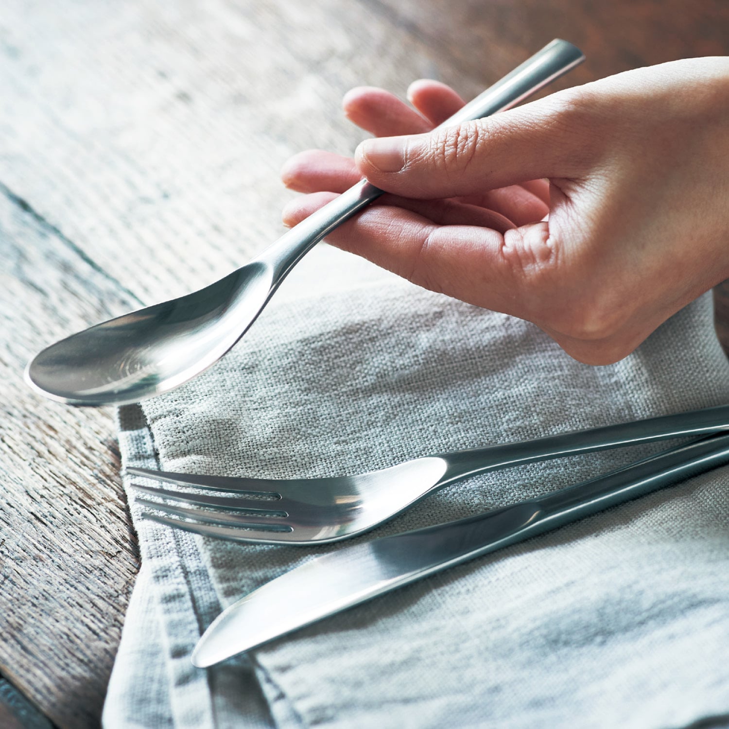 燕三条で作る18-10ステンレスカトラリー［日本製］（スプーン/フォーク