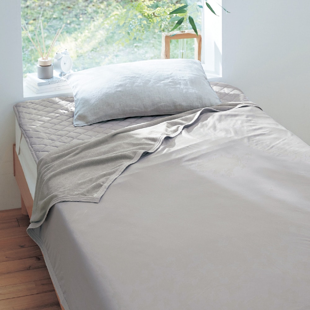 接触冷感＆吸水速乾リバーシブルタオルケット 【ひんやり】 ＜シングル