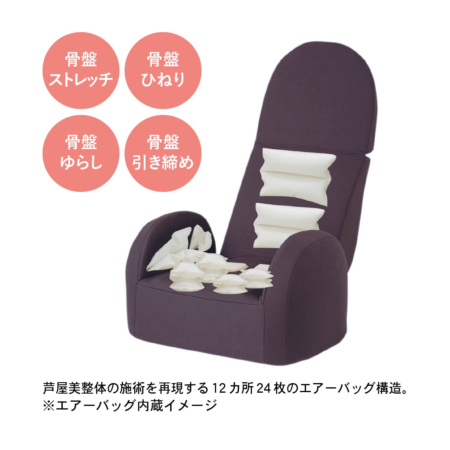 芦屋美整体 シェイプエアープレミアム（骨盤チェア/骨盤クッション