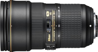 Nikon AF S NIKKOR 24 70mm f/2.8E ED VR Wide Angle Zoom Lens Black