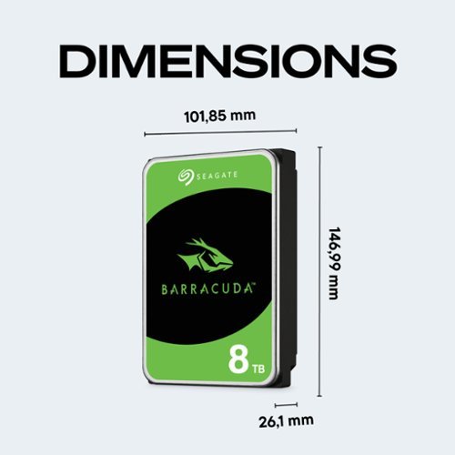 Seagate Barracuda 8TB Internal Hard Drive for Desktops ST8000DMZ04