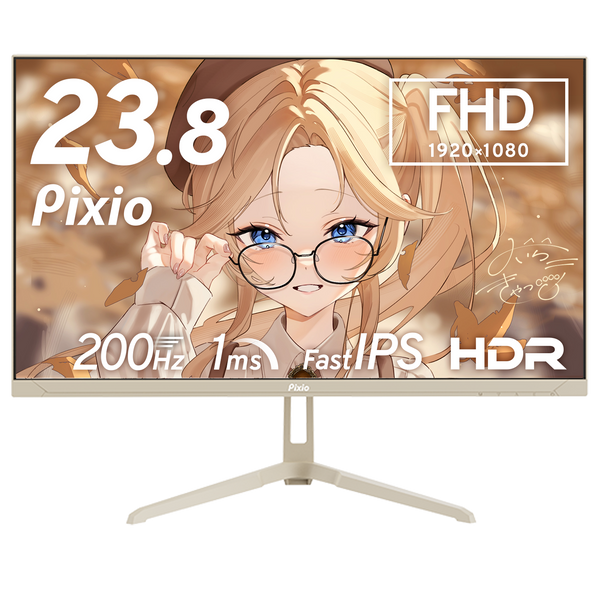 PX248WAVEBE / ベージュ | 23.8インチ 200Hz FHD FastIPSゲーミング