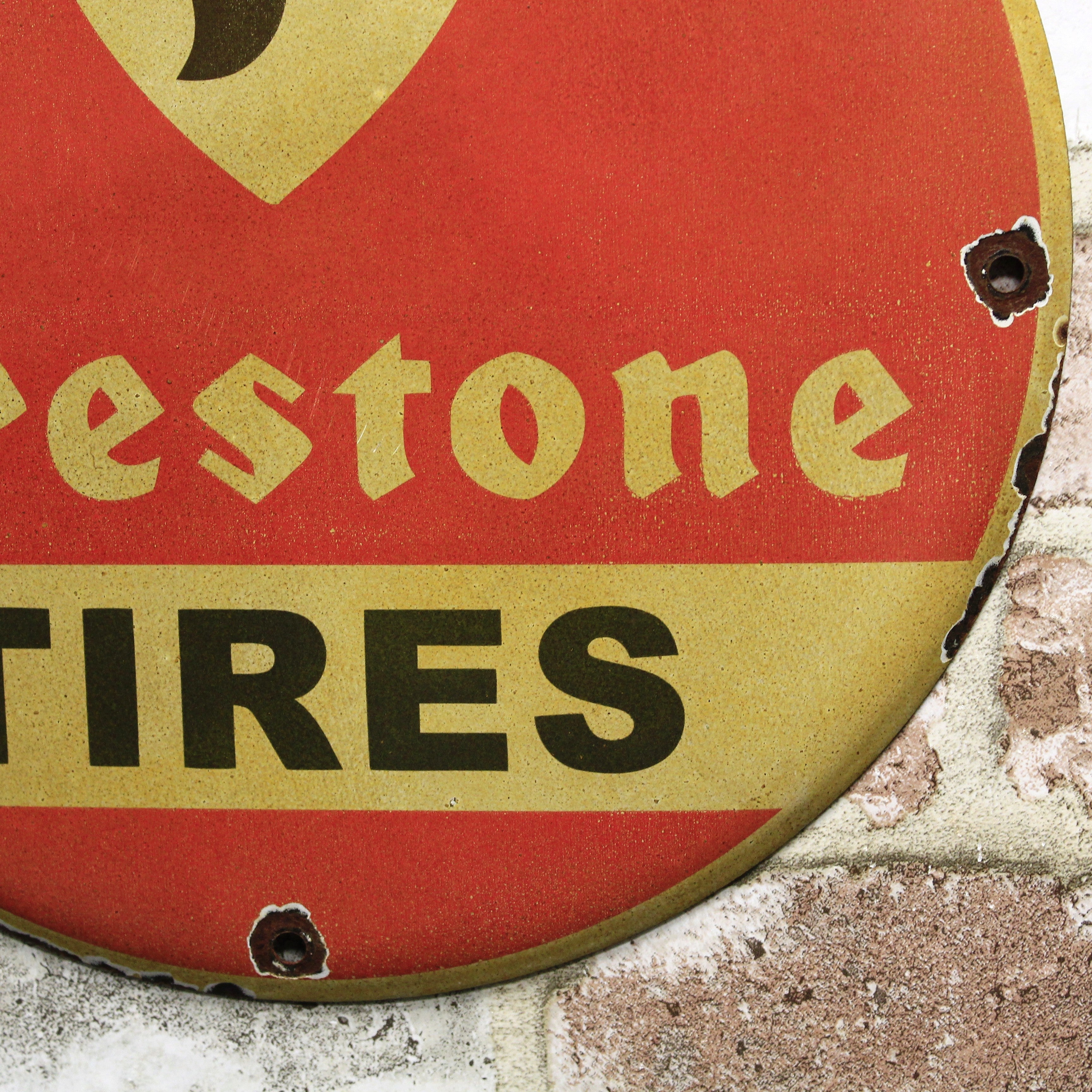 Firestone Tires Red Porcelain Enamel Sign (12in) – PORCELAIN