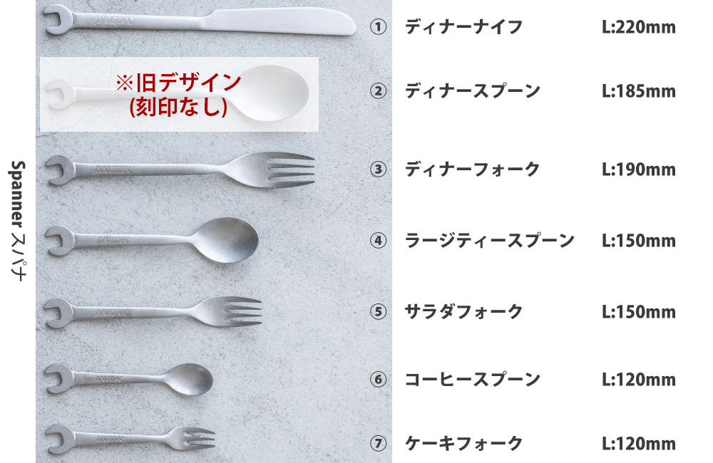 シリーズから選ぶ :: スパナ（カトラリー） - ステンレスを越えた