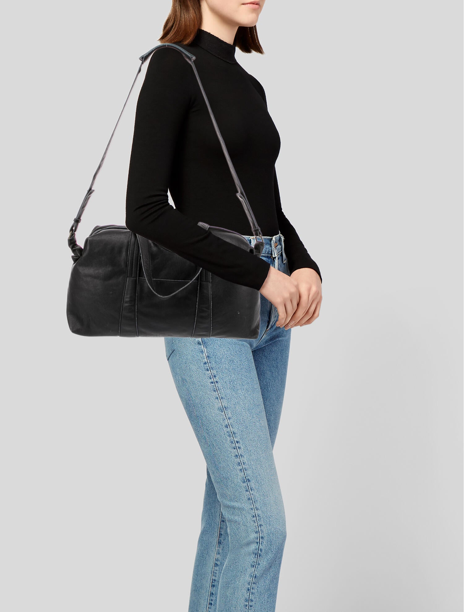 Maison Margiela Leather Travel Bag - Black Luggage and Travel