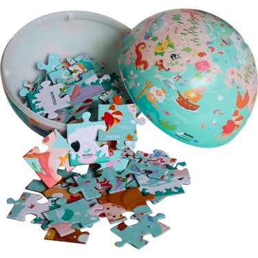 Gürbüz Yayınları 15 cm Çocuk Denizkızı Küre + Puzzle Kıds Fiyatı