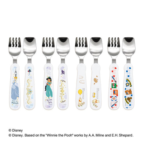 1.5歳ごろ～】フォーク&スプーン print プー ディズニーキャラクター