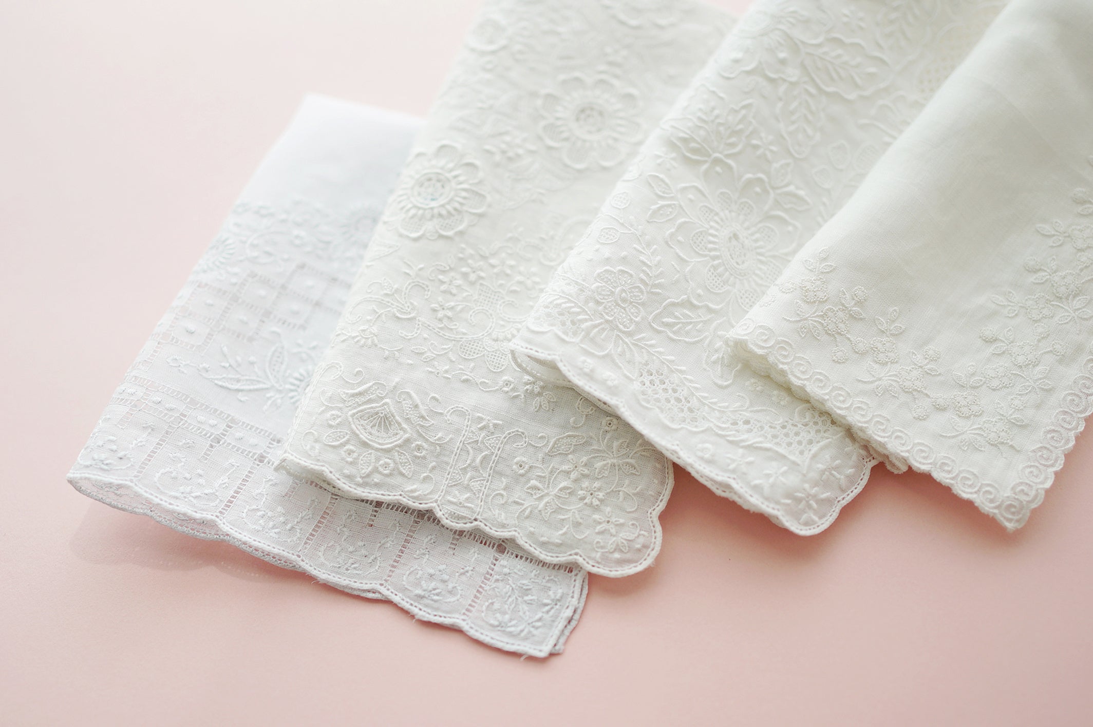 日本橋人形町店限定】汕頭（スワトウ）手刺繍ハンカチーフを特別価格