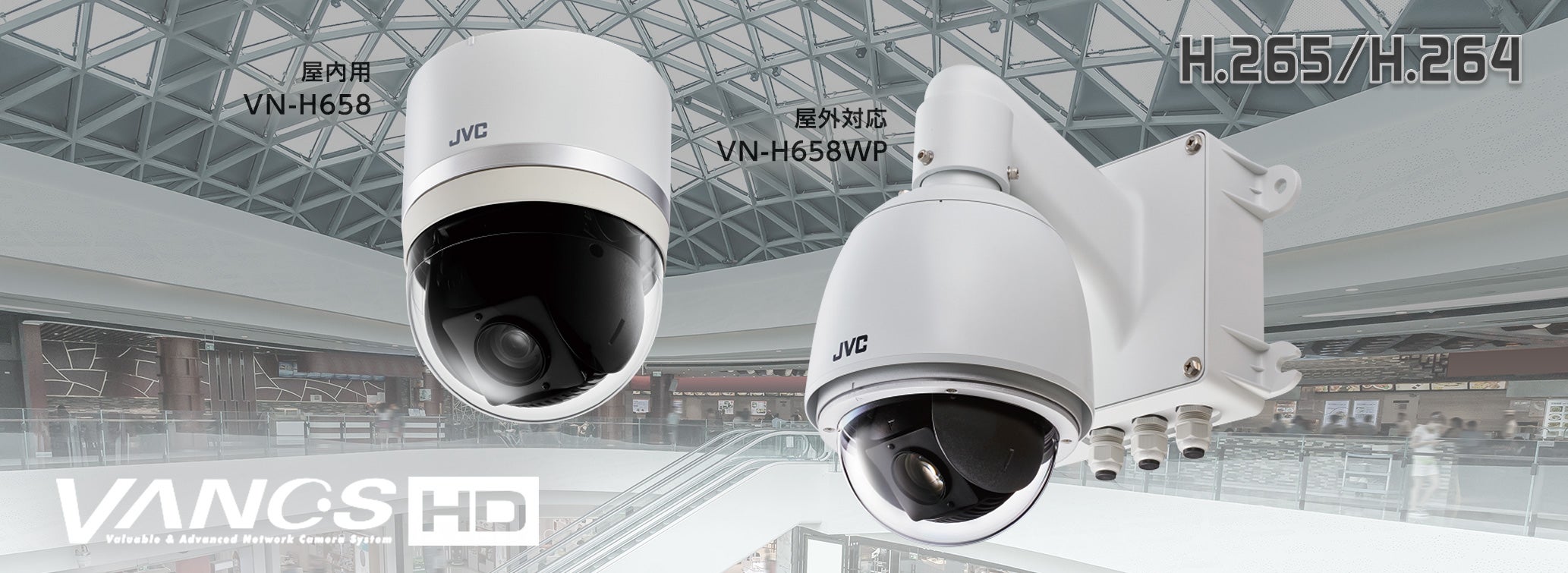 ネットワークコンビネーションカメラ「VN-H658」「VN-H658WP」を発売