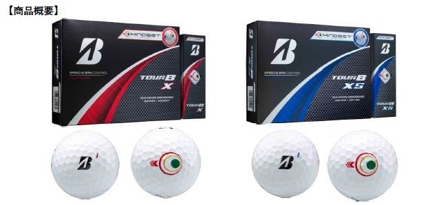 ゴルフボール 『TOUR B X/XSマインドセット』 新発売 | ブリヂストン