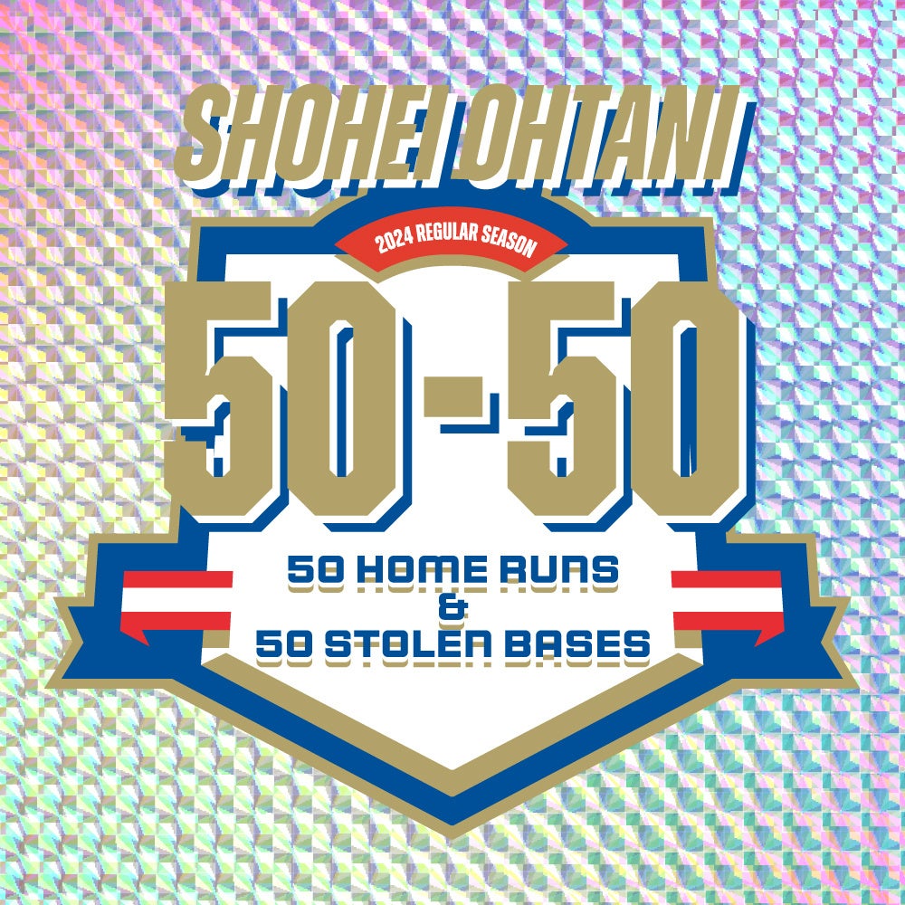 史上初の快挙達成！大谷翔平選手の『50本塁打-50盗塁』記念グッズ全14