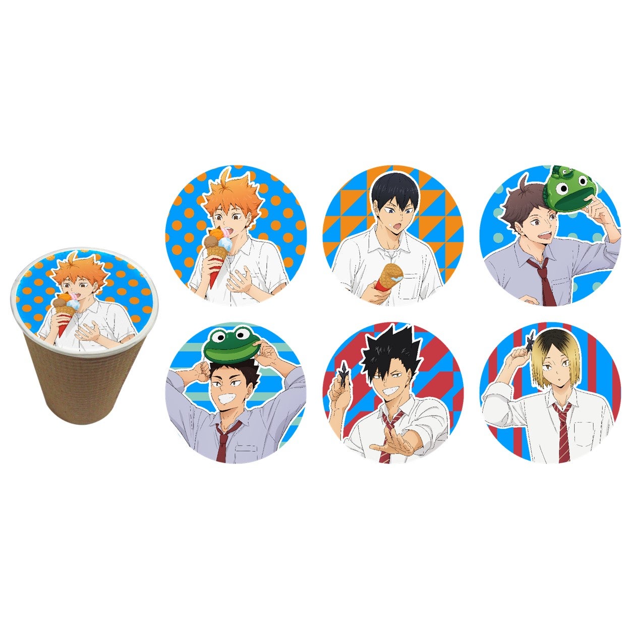 アニメ「ハイキュー!!」のキャラクターたちがナンジャタウンに遊びに来