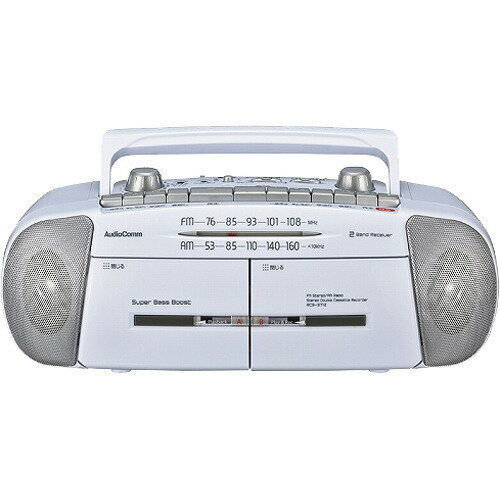 楽天市場】オーム電機 AudioComm ステレオダブルカセットレコーダー