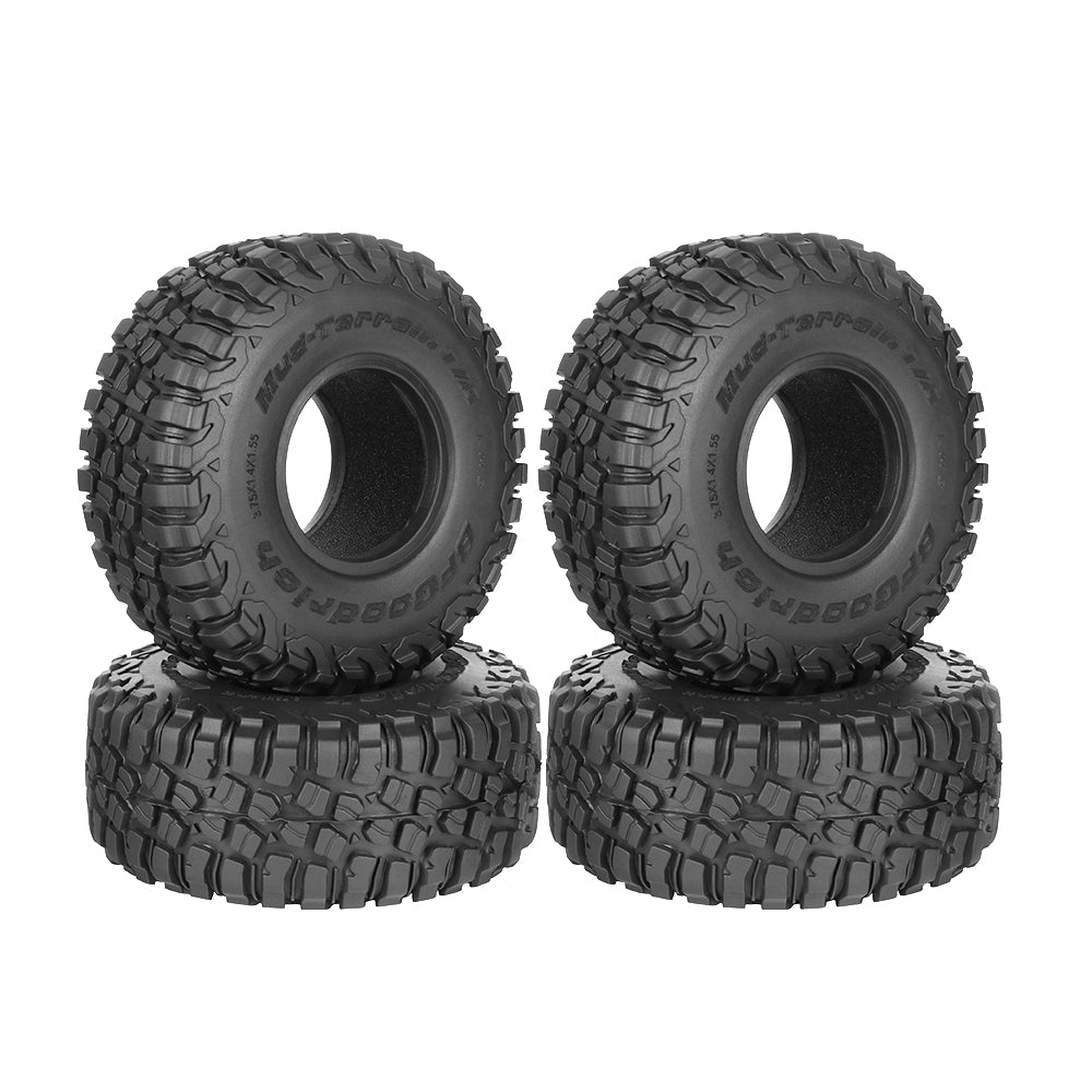 問屋ワールド】クローラーRC用1.55インチビードロックホイール用タイヤ