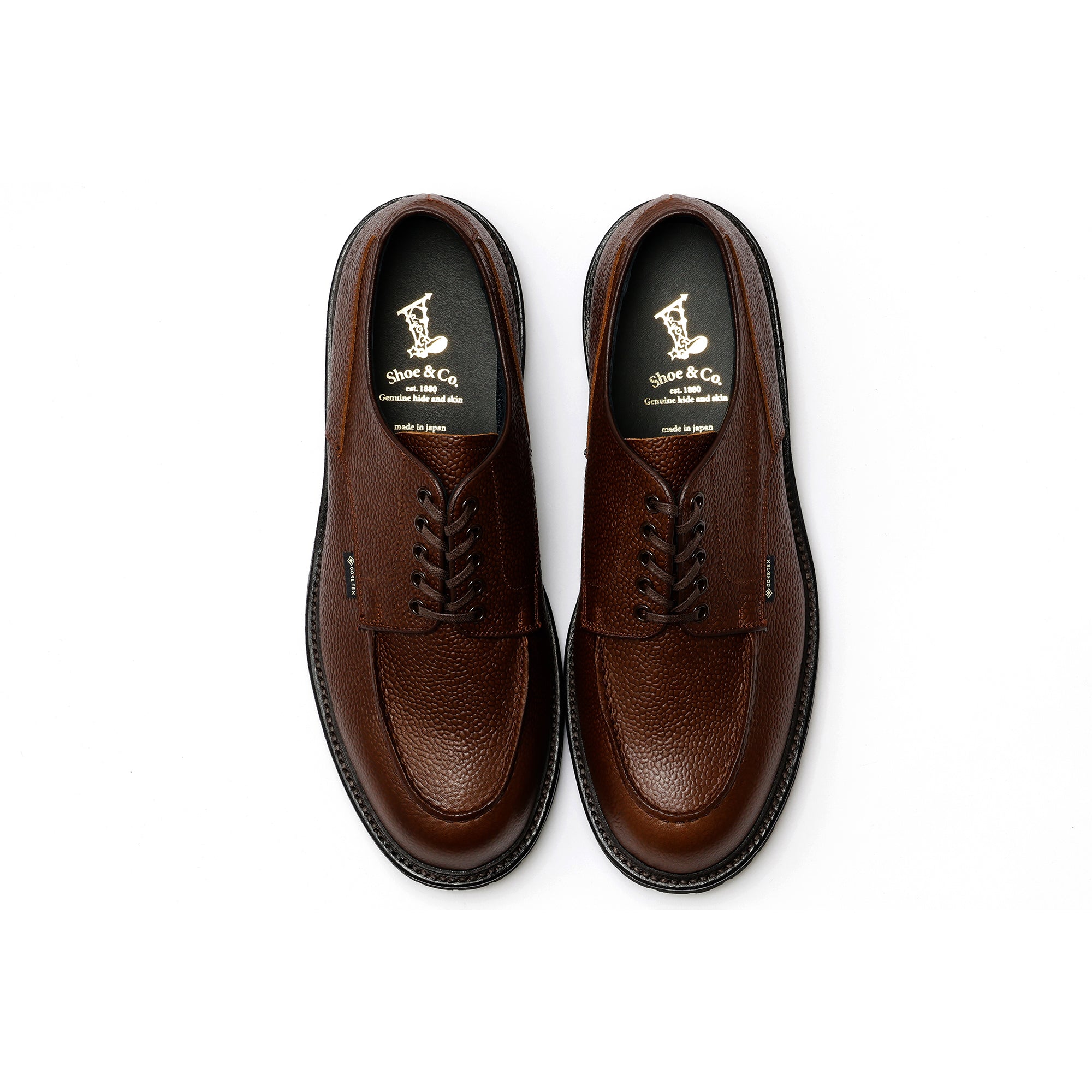 U-Tip GTX _Dark Brown Embossed – REGAL Shoe & Co.