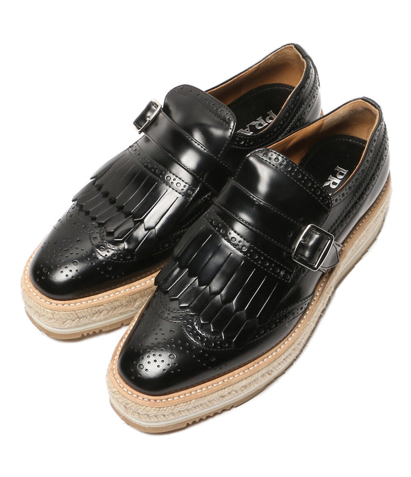 PRADA ドレスシューズ ウィングチップエスパドリーユ レディース SIZE