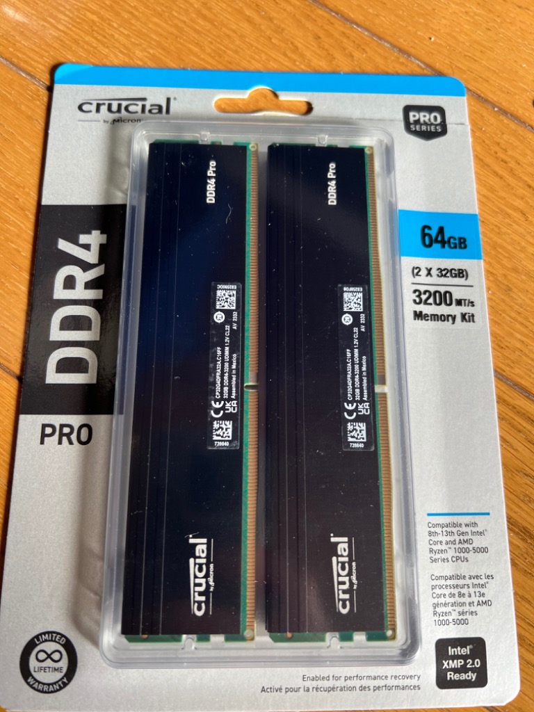 CP2K32G4DFRA32A [デスクトップ用 / DDR4 SDRAM（288pin） 64GB(32GB
