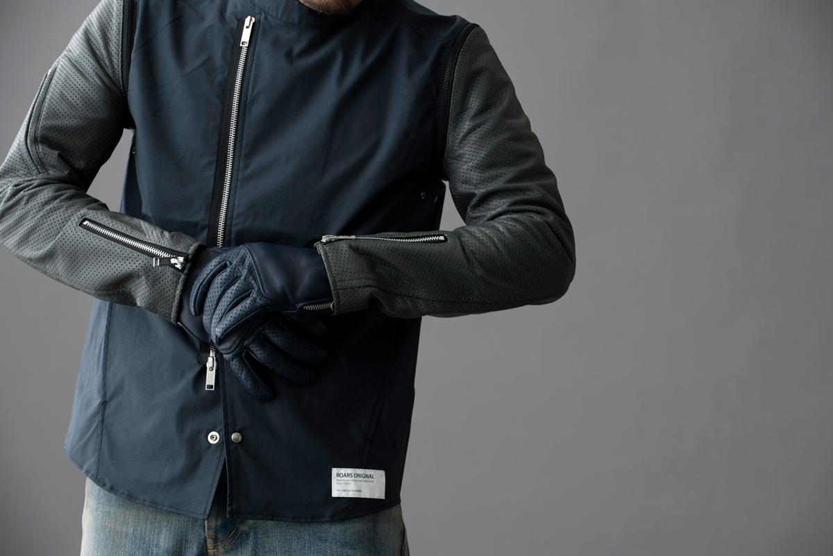 PUNCHING MESH 革袖 | 革ソデ | オンラインショッピング | ROARS