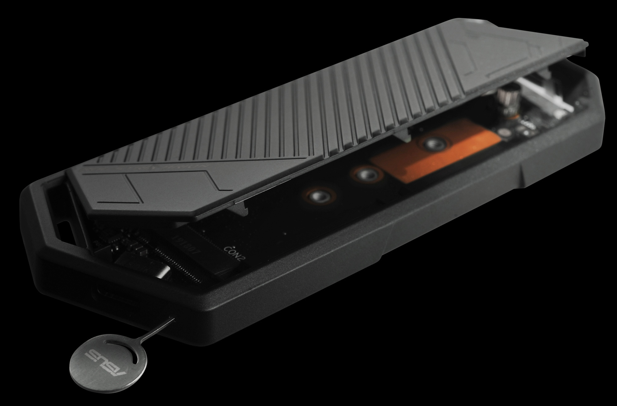 The ROG Strix Arion brings stylish portability to your M.2 SSD