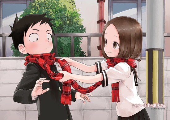 からかい上手の高木さん 原作 横長B3タペストリー マフラー｜ホビーの