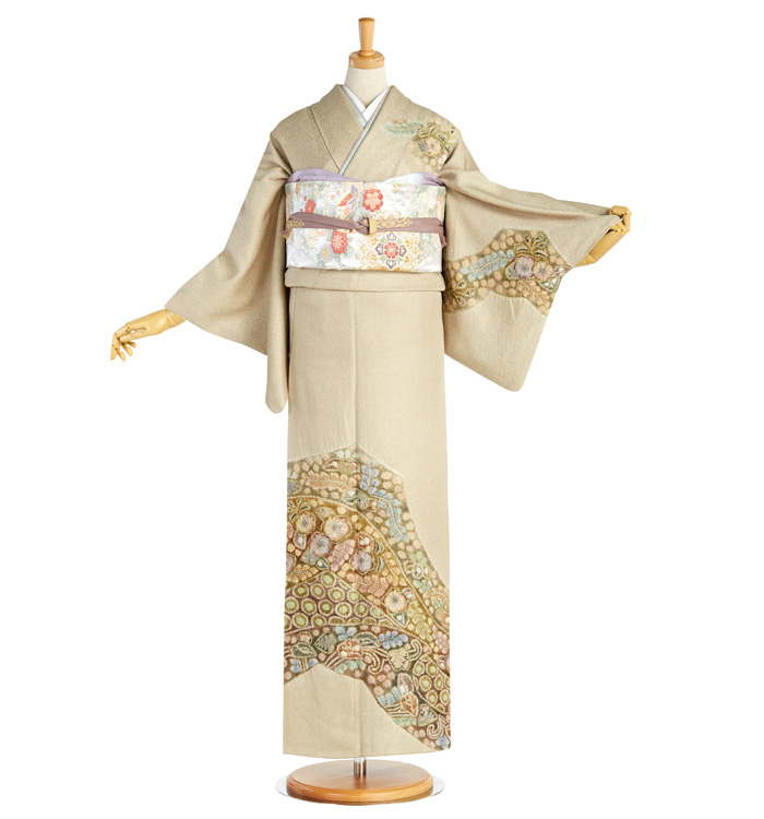 辻が花 訪問着 No.AA-4141-Mサイズのレンタル｜きもの365