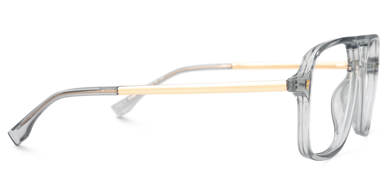 Aviator Kilworth Gray Glasses deals -Zeelool Glasses