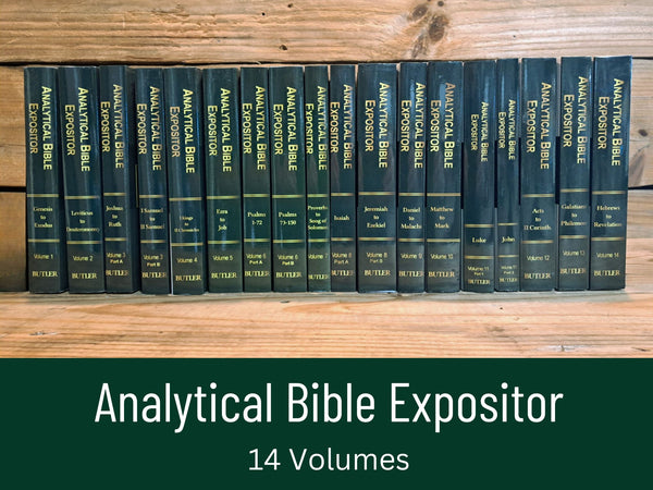 John G. Butler's Analytical Bible Expositor: Old and New Testament