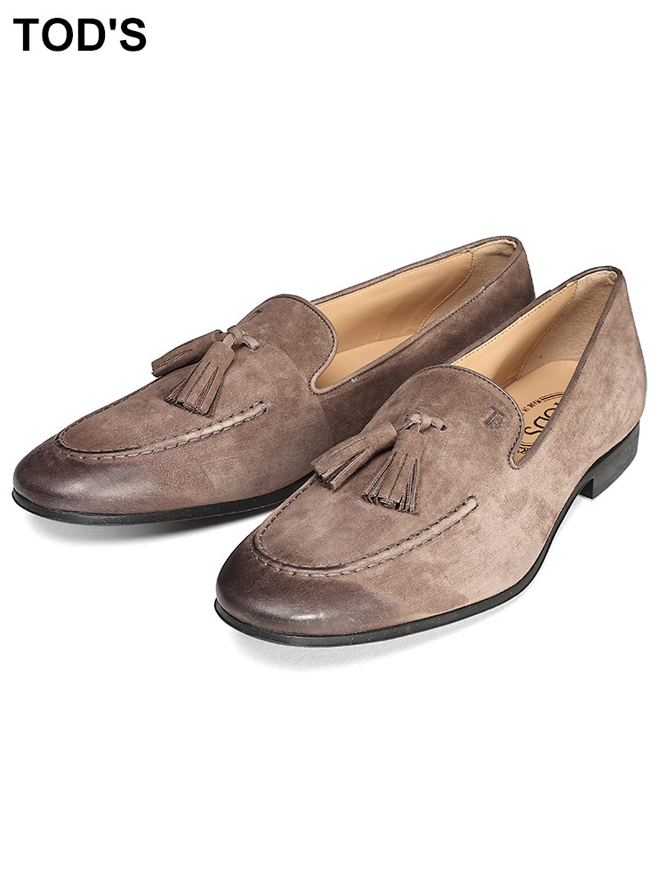 TOD'S (トッズ ) スウェード タッセル ローファー TDXXM06BAD8ZLVC