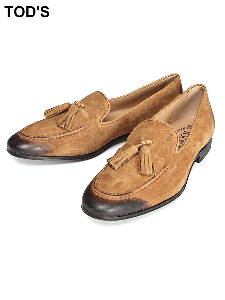 TOD'S (トッズ ) スウェード タッセル ローファー TDXXM06BAD8ZLVC