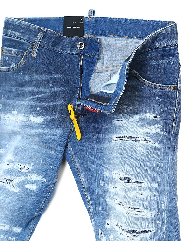 DSQUARED2 (ディースクエアード) ダメージ ジップフライ ジーンズ SEXY