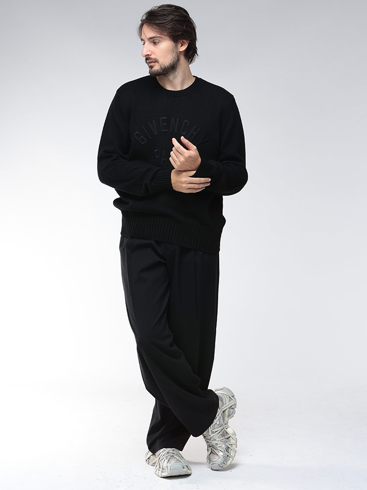 GIVENCHY (ジバンシィ) フロントロゴ ニット セーター GVBM90W04YNM
