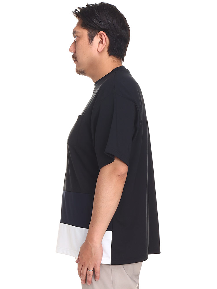 大きいサイズ メンズ B＆T CLUB (ビーアンドティークラブ) L字切り替え