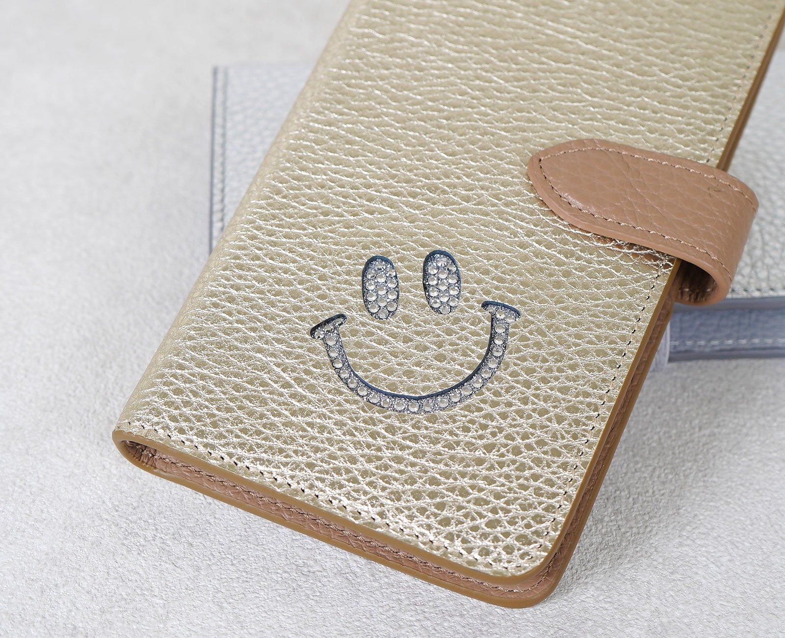 スマイル 多機種対応 手帳型スマホケース 1981