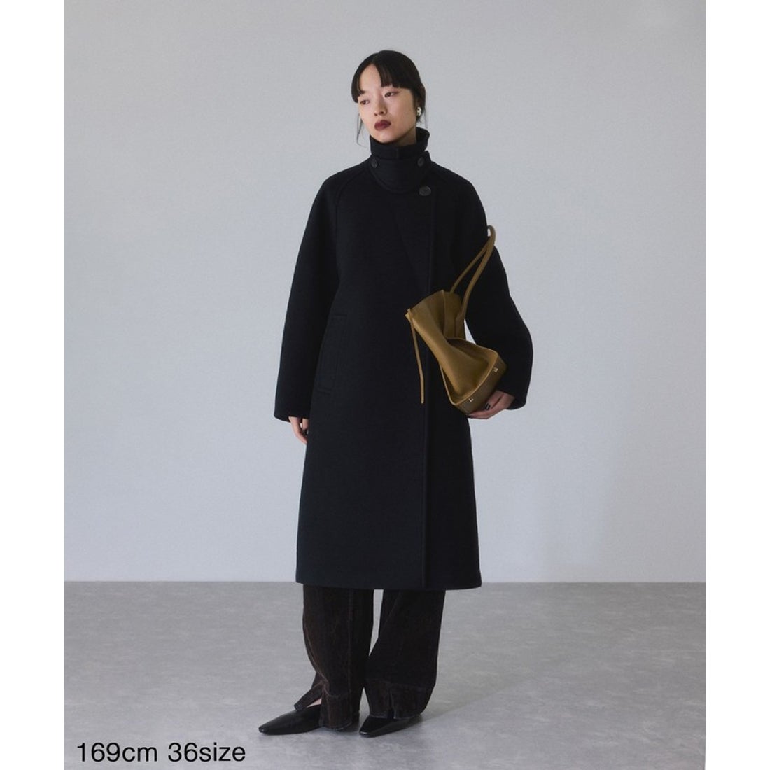 アダム エ ロペ ADAM ET ROPE' ウールボンディングラグランロング