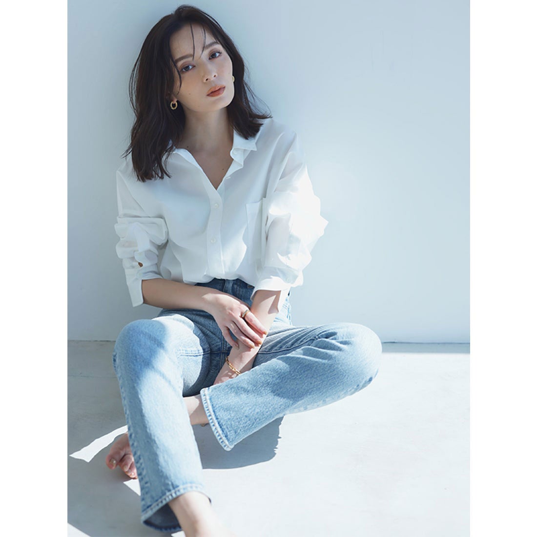 アニュアンス anuans 【25AW】スタンダードシャツ （SAX