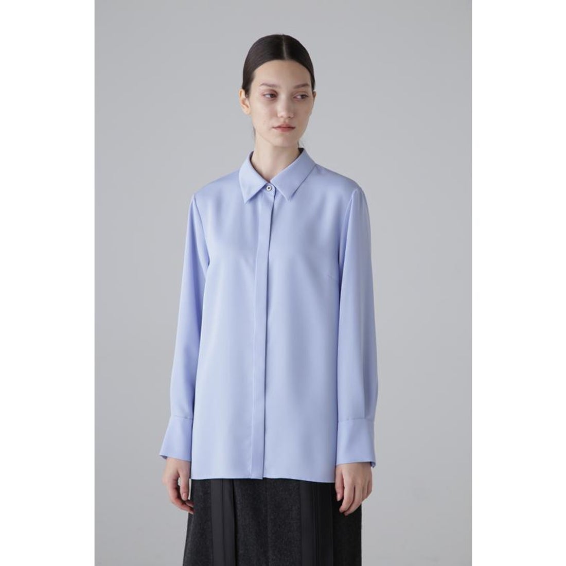 アドーア ADORE ライトデシンブラウス （ブルー） - ファッション通販