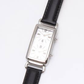 アガタ パリ AGATHA PARIS デュアルタイムウォッチ、長方形、レザー