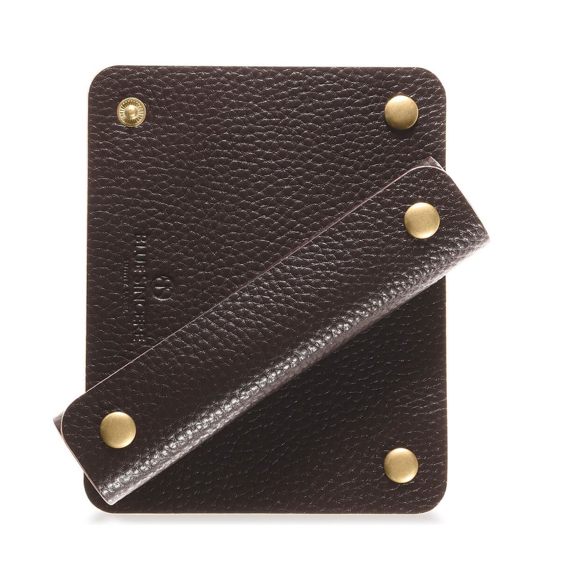 本革 ハンドルカバー / Handy- ハンディー -（ダークブラウン） -BLUE